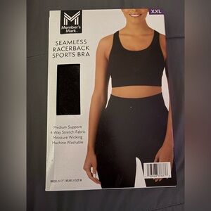 Member's Mark Black Seamless Sports Bra